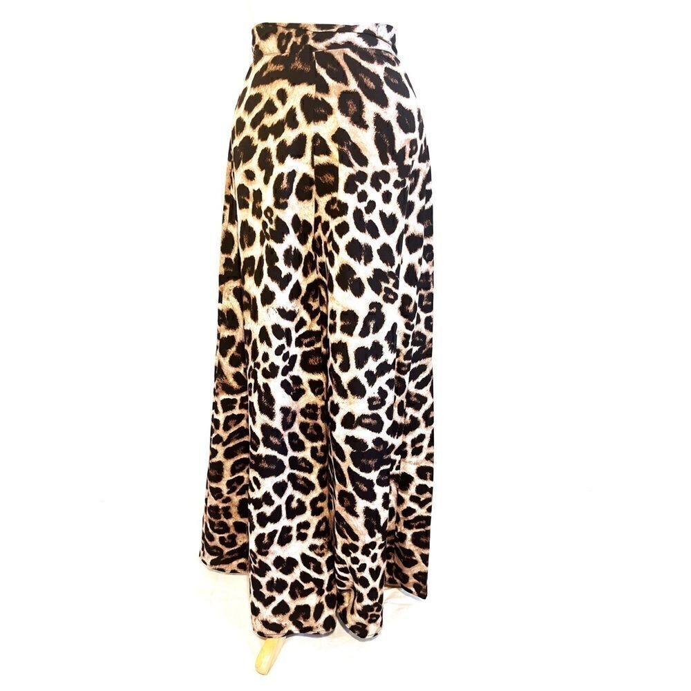 NWOT Shein Brown & White Animal Print Palooza Pants (XS)